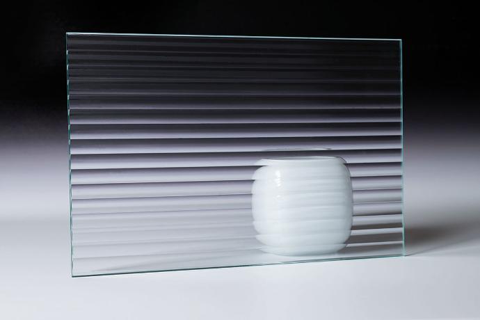 Ribbed glass - sample