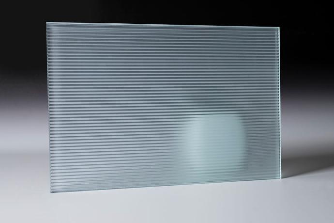 Mini ribbed frosted glass - sample